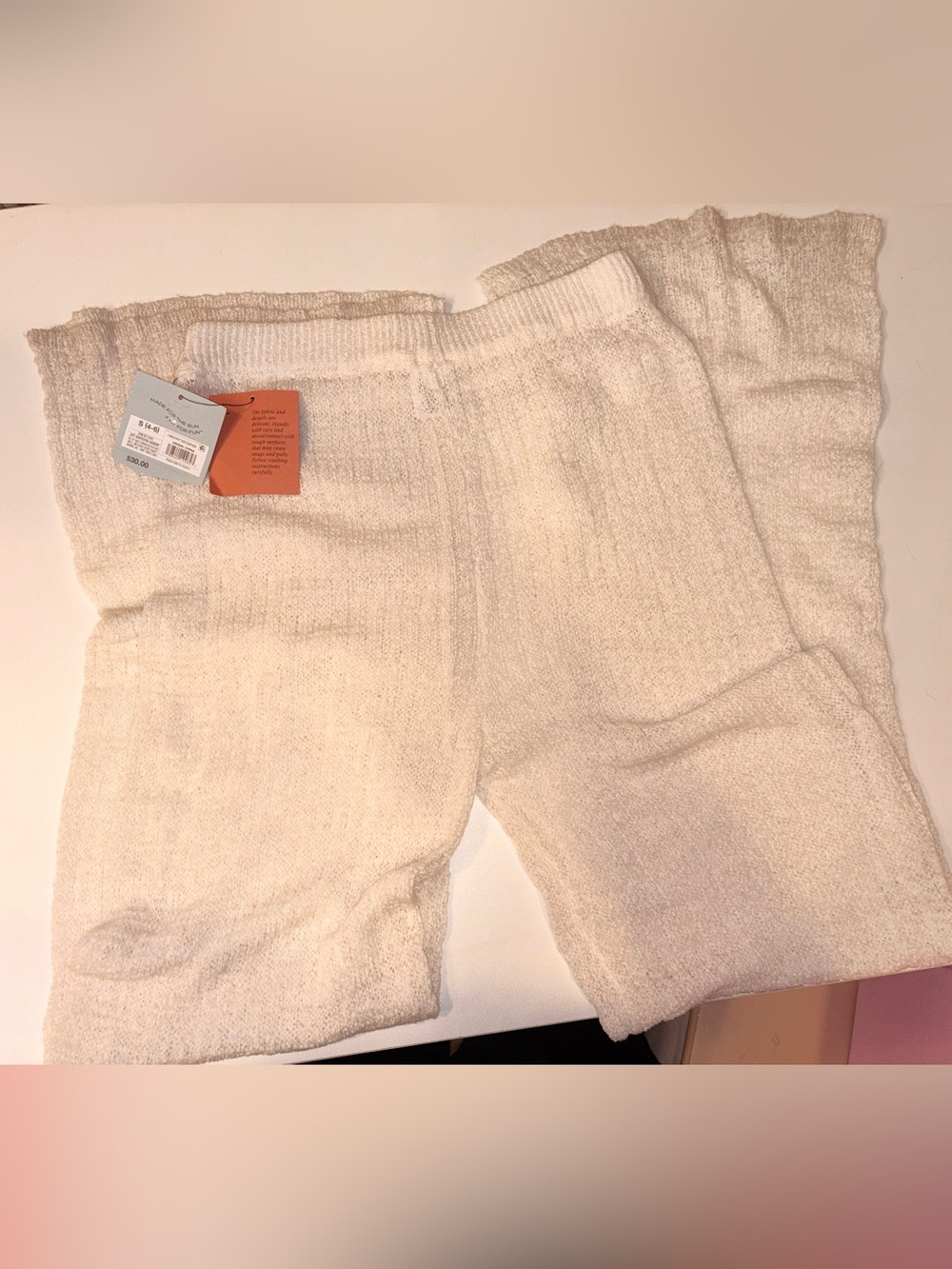 NWT Shade & Shore Knit Swim Cover Up Pants Size S